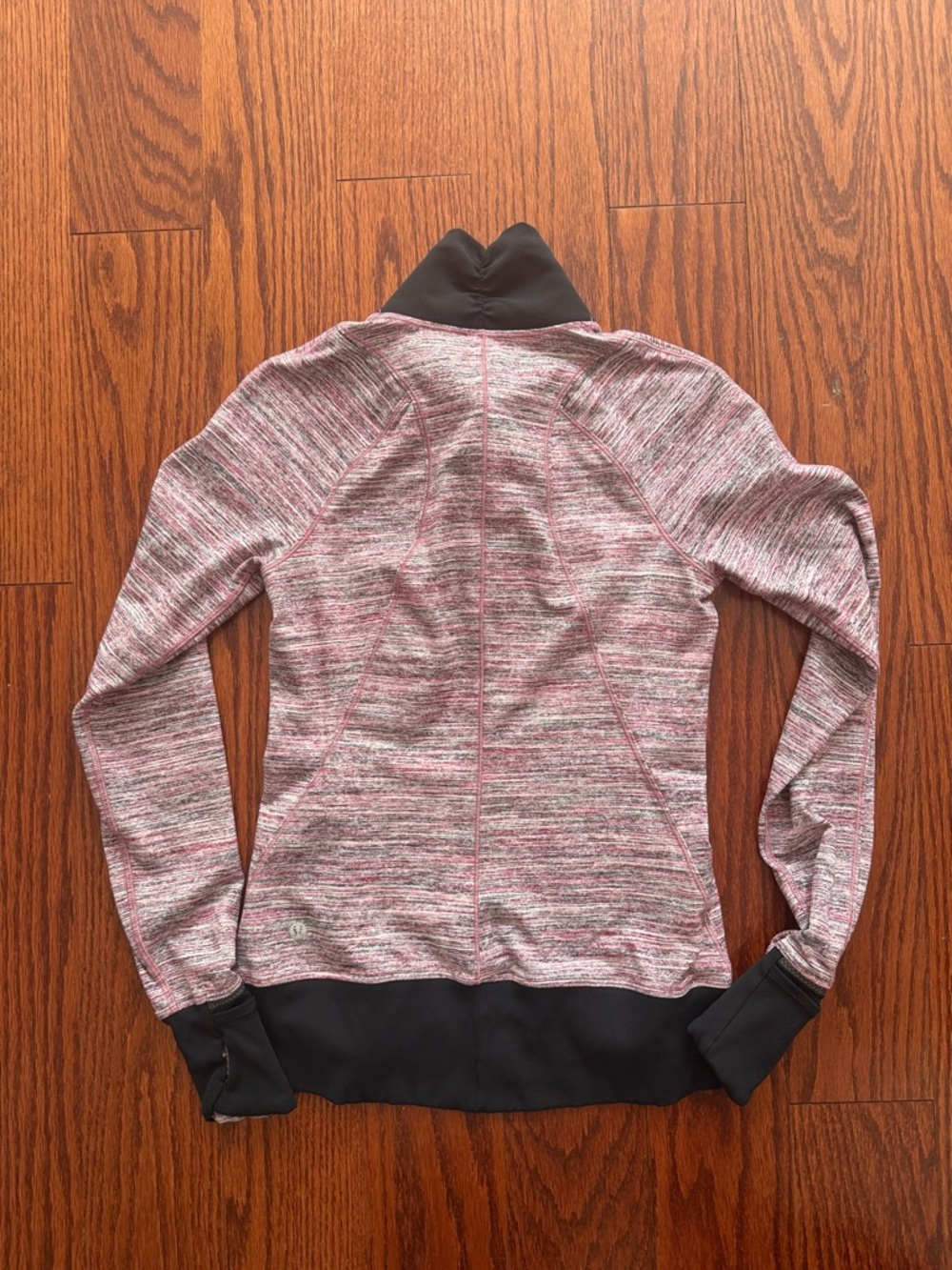 Lululemon Runderful 1/2 Zip Space Dye Camo Berry Rumble Multi Black Sz 6! - Picture 9 of 11